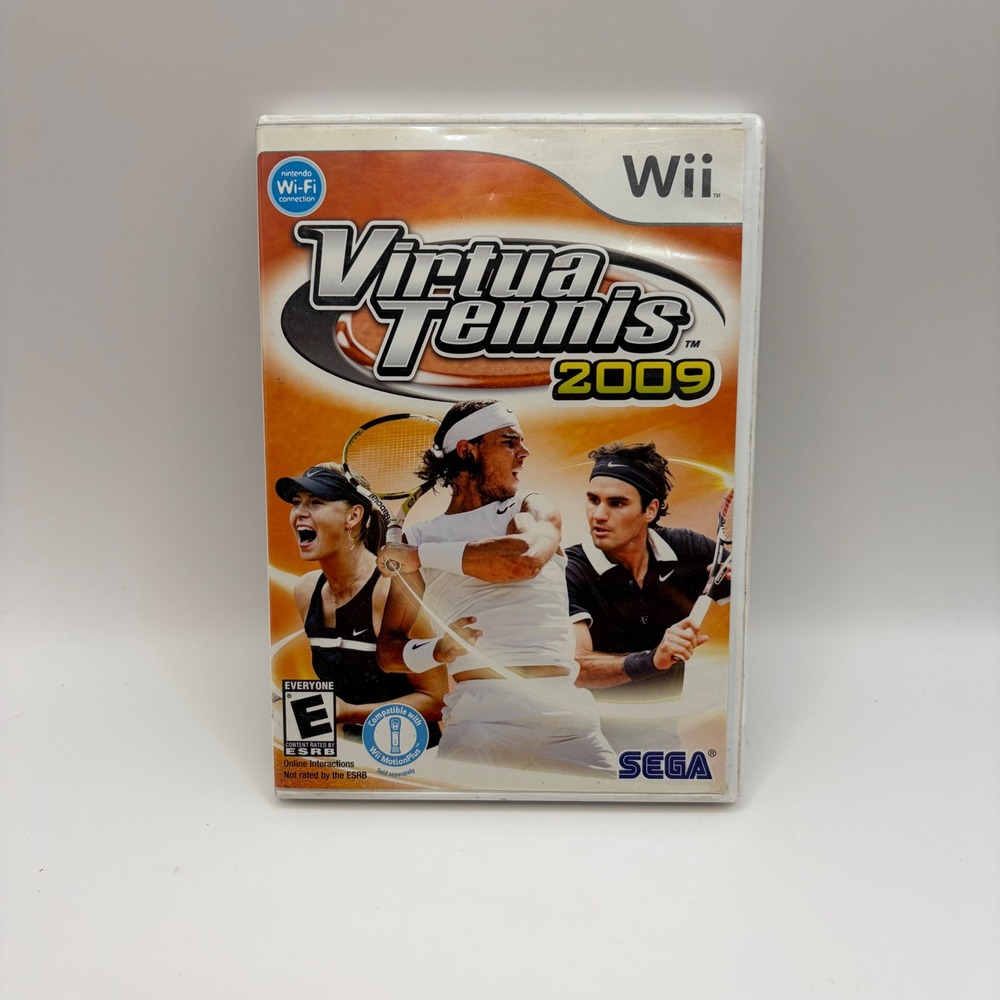Virtua Tennis 2009 Nintendo Wii SEGA Video Game CIB Federer Nadal Sharapova